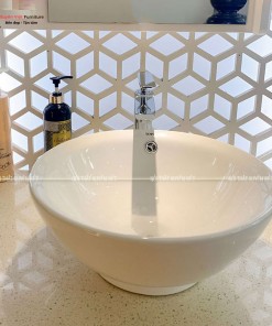 Chậu rửa lavabo đặt bàn tròn hiện đại XVCT23 có sẵn tại Xuyên Việt