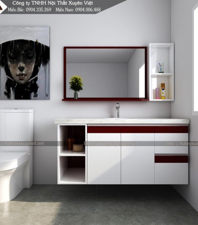 Ba bộ tủ lavabo treo tường XVL694 nổi bần bật
