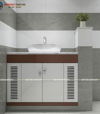 Bộ tủ chậu lavabo chân đứng XVL691 tuyệt đẹp