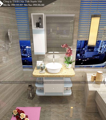 Bộ tủ lavabo LBK230 đẹp thanh lịch nền nã