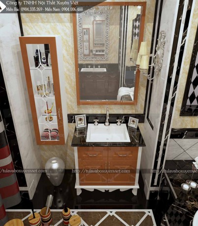 Bộ tủ lavabo tân cổ điển cực chất LBK222