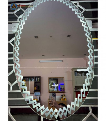 Gương led cảm ứng hình elip cao cấp E02-60100-LT