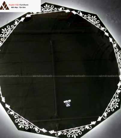 Gương soi đèn led công tắc cảm ứng hình bát giác B01-9090-LT