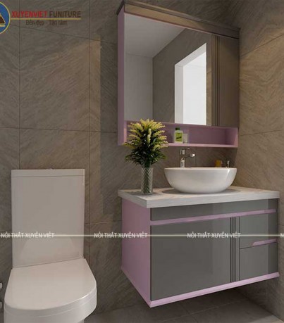 Mãn nhãn với bộ tủ chậu lavabo hiện đại trong phòng tắm XVL753