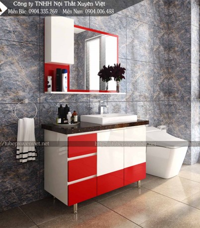 Mẫu tủ lavabo chân đứng LBK104