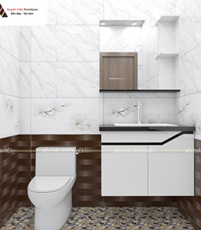 Mẫu tủ lavabo treo tường không phải dạng vừa chỉ có tại Xuyên Việt XVL775