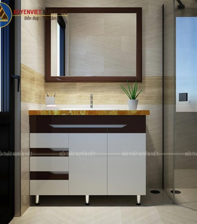 Tủ lavabo chân đứng XVL795 đẹp hiện đại tại Xuyên Việt