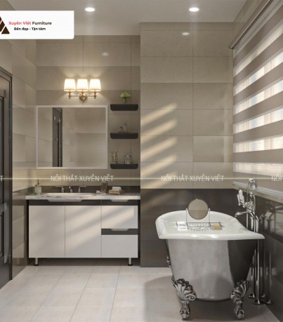 Tủ lavabo chân đứng XVL894 nhà anh Xuyên Bình Chánh HCM