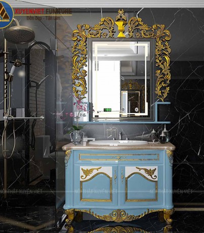 Tủ lavabo dát vàng đẳng cấp XVL838