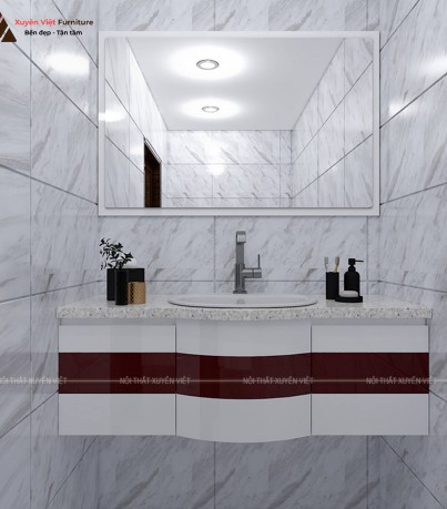 Tủ lavabo nhựa treo nhà tắm XVL635