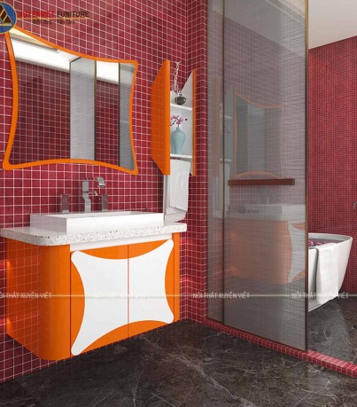 Tủ lavabo sơn men bóng ô tô XVL681