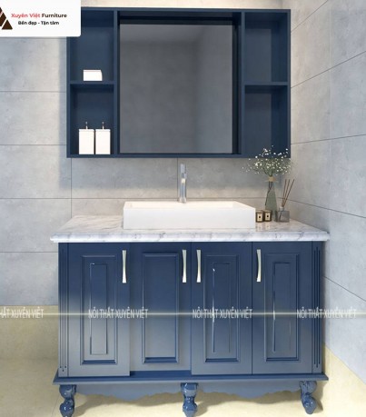 Tủ lavabo tân cổ điển với kiểu dáng  u Mỹ XVL787 tại Xuyên Việt