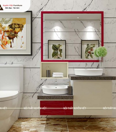 Tủ lavabo tiện ích 2 buồng cho trẻ em LBK2010