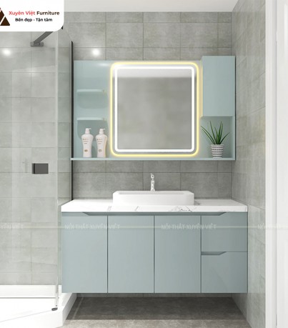 Tủ lavabo treo XVL883 của nhà anh Toàn,Đông Anh