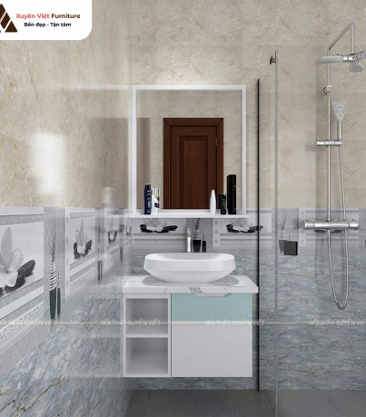 Tủ lavabo treo tường XVL817 nhẹ nhàng đơn giản