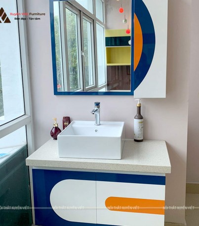 Tủ lavabo treo tường đa sắc màu có sẵn tại Xuyên Việt LBK4014