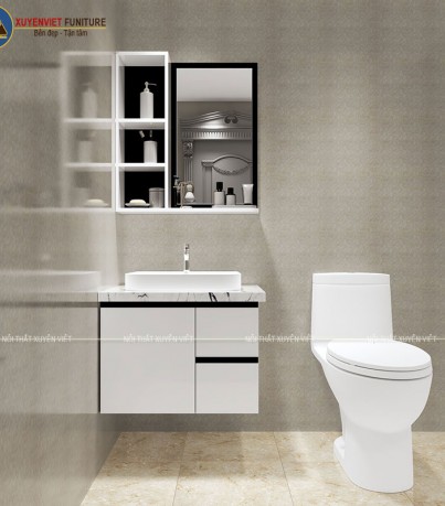 Sự lựa chọn thông minh tủ lavabo treo tường cho phòng tắm XVL777