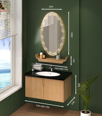 Tủ Lavabo treo tường laminate thanh lịch T0179-14