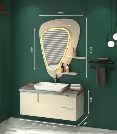 Tủ Lavabo  T01129 - 8 tone màu kem trang nhã