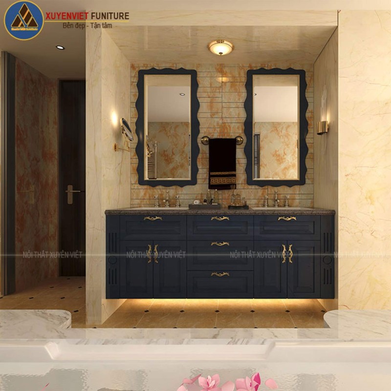 Tủ lavabo tân cổ điển
