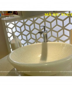 Chậu rửa lavabo đặt bàn đá tự nhiên tại Xuyên Việt XVCT14