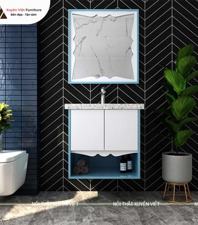 Tủ lavabo hiện đại dáng treo tường LBK3006